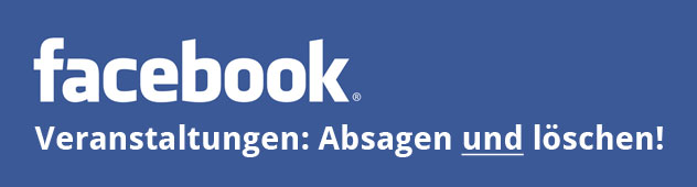Facebook Veranstaltungen Absagen und löschen
